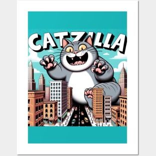 Catzilla Posters and Art